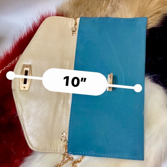 ✨MMS crossbody bag, leather, blue and white, New✨#MMS - Picture 5 of 10